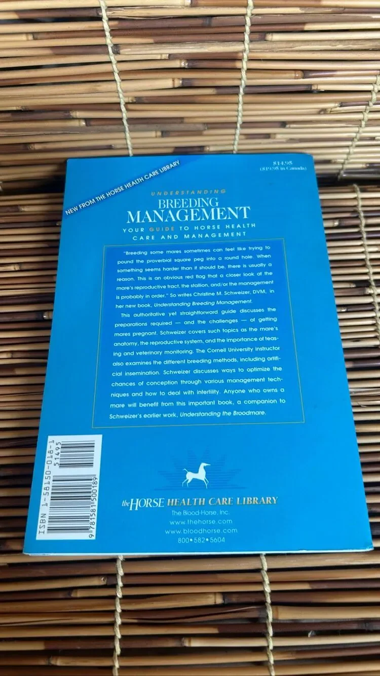 Understanding Breeding Management ~ Schweizer, Christine M Book
